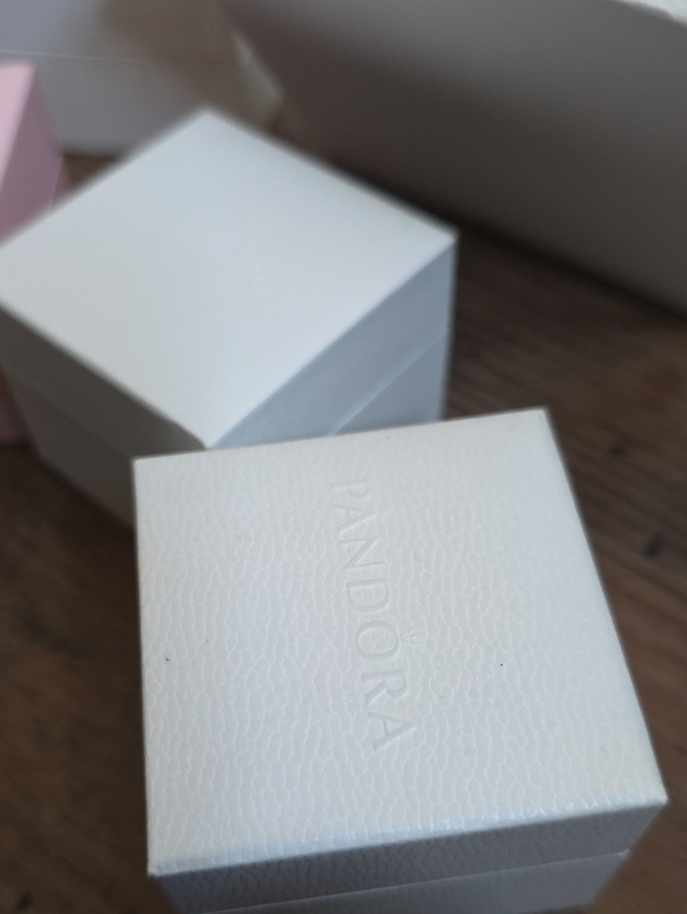 Pandora Pink and White Jewelry Boxes Set, Authentic - Picture 6 of 8